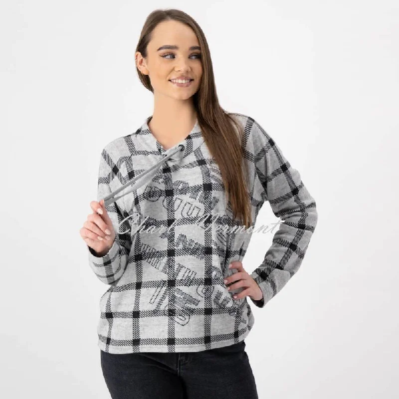 Huge Savings Just White Drawstring Neck Top – Style J1064