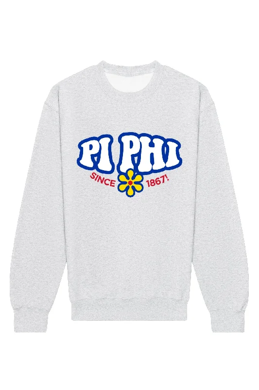 Price Reduction Pi Beta Phi Funky Crewneck Sweatshirt