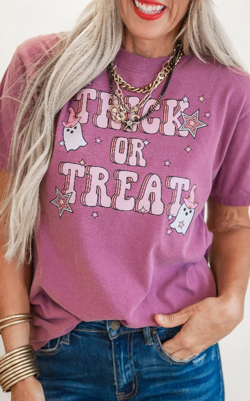 Savings Event Trick or Treat Garment Dyed Graphic T-shirt - FINAL SALE