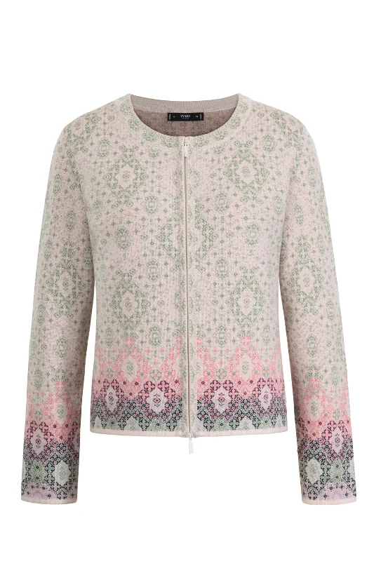 Overstock Ivko - Ornament Cardigan - Off-White