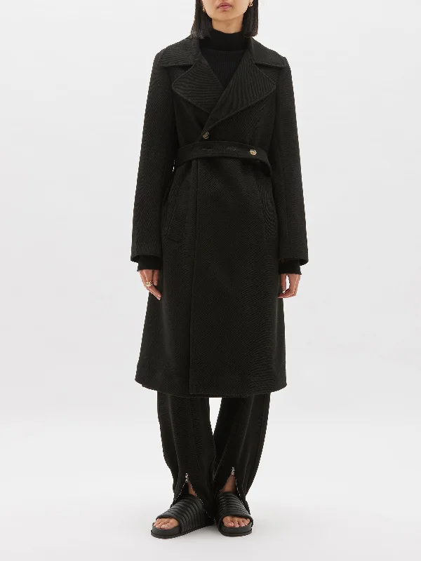 New Arrival raised twill trench coat