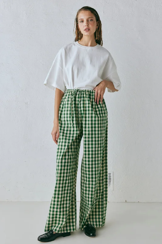 Crazy Savings Raya Pants Green Check