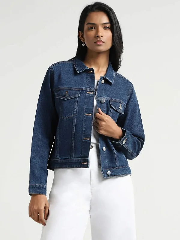 Steal Deal LOV Dark Blue Denim Jacket