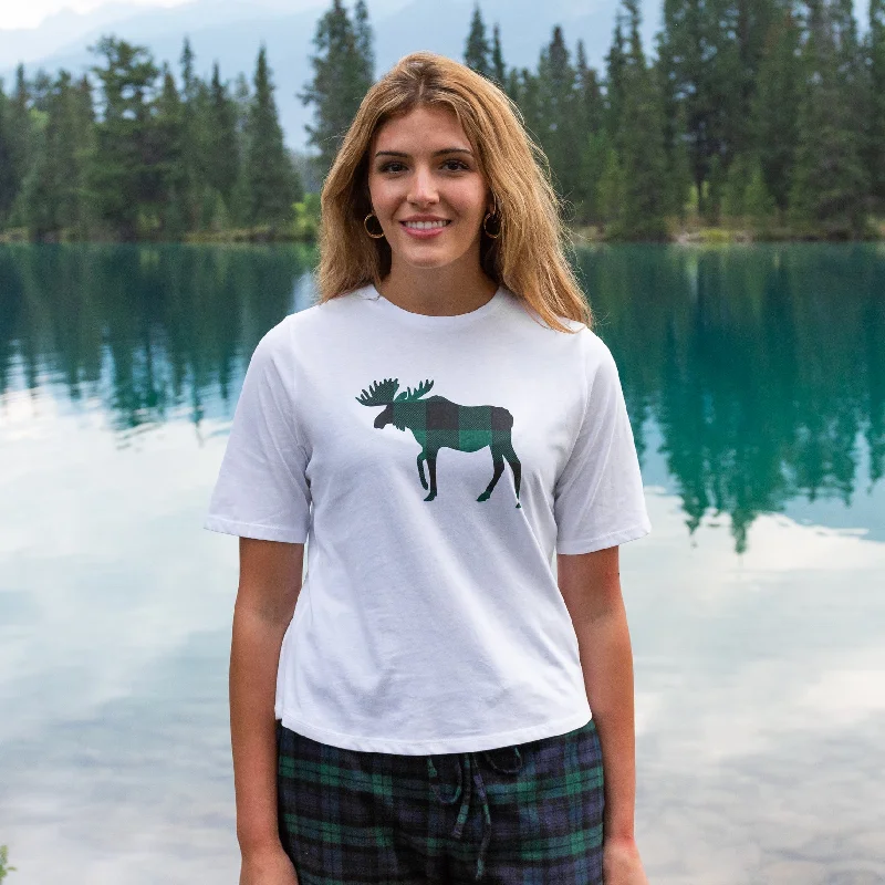 Unmissable Offer Ladies Green Moose T-Shirt