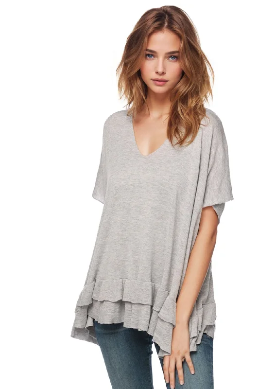 Unmissable Offer Zen Blend Nora Ruffle Tunic Sweater