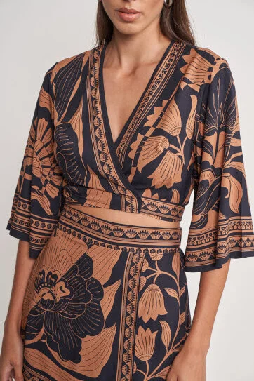 Year-End Sale COLCCI GOLDEN TIE BLOUSE