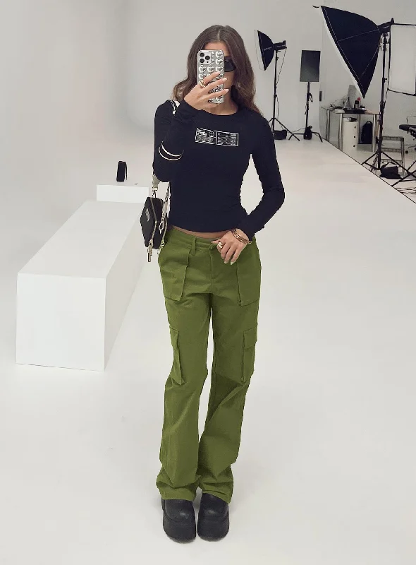 Year-End Deals Mawson Bootleg Cargo Pant Green