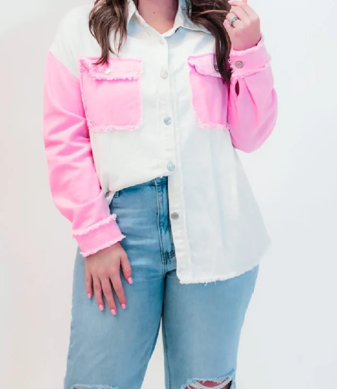 Stock Clearance Abigail Color Block Jacket