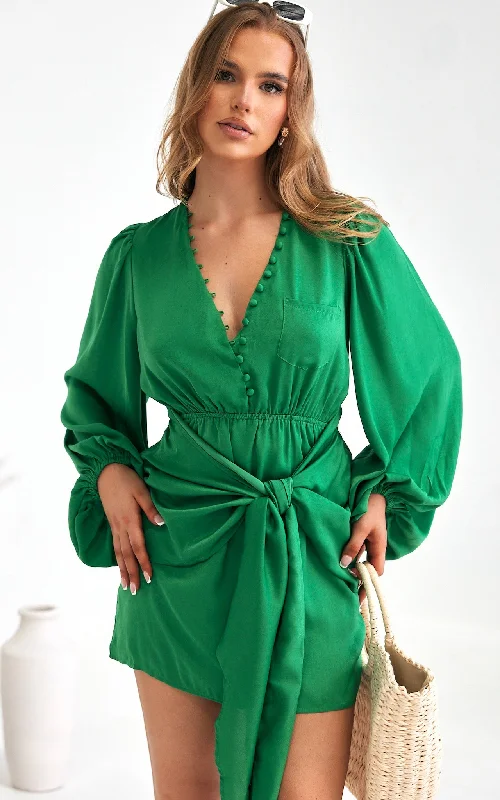 Instant Discount Norris Mini Dress - Green