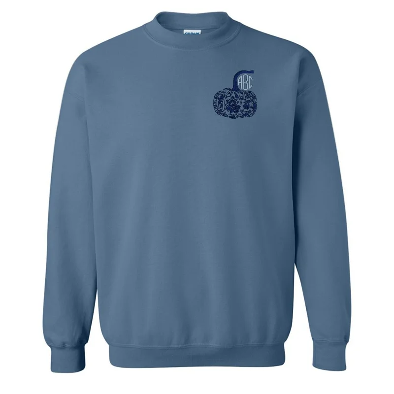 Weekend Steals Await Monogrammed 'Chinoiserie Pumpkin' Crewneck Sweatshirt
