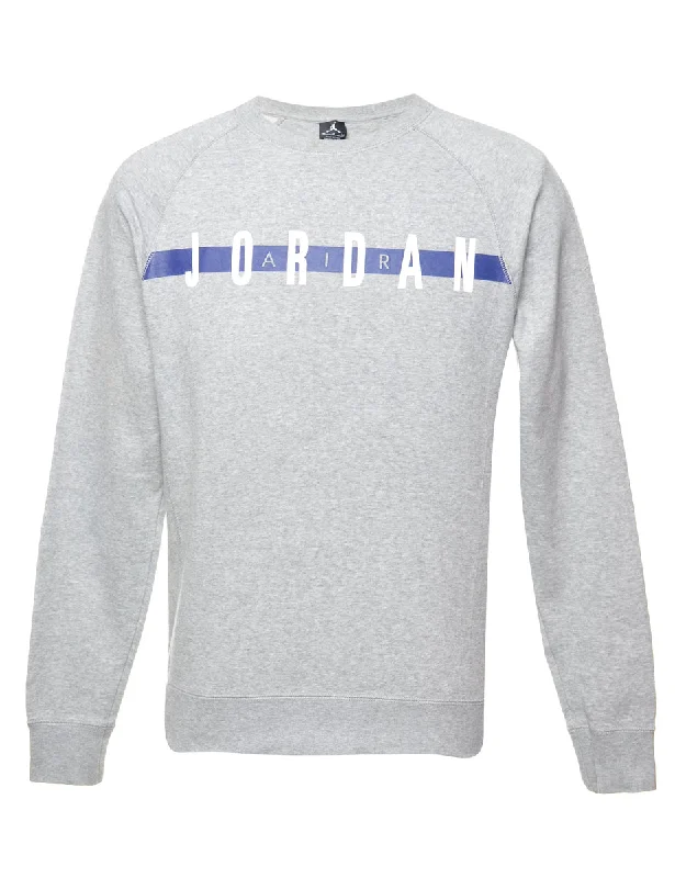 Shop the Weekend Away Grey Air Jordan Printed Sweatshirt - S