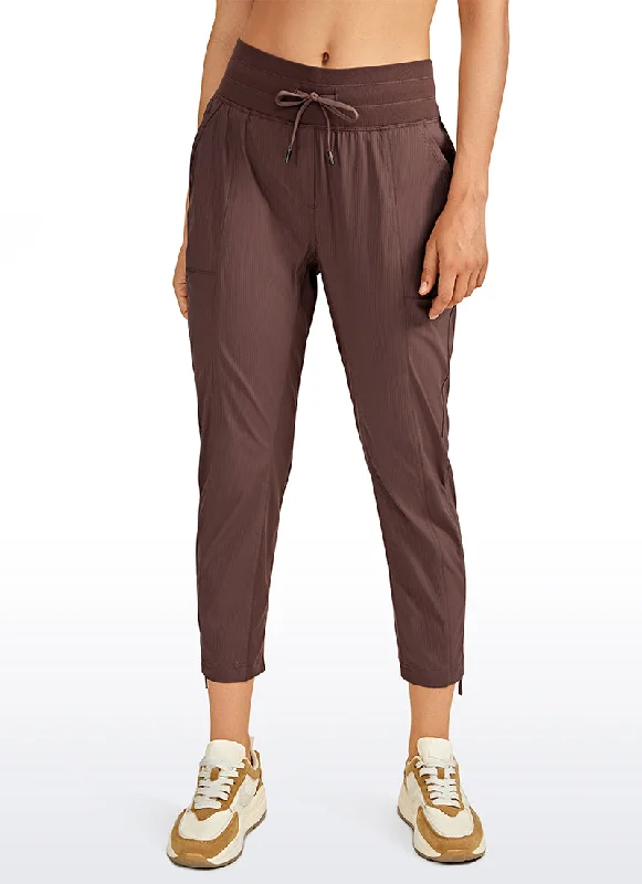 Discount Mania Striped Pants with Pockets 25''- Cinched Leg