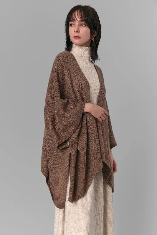 Hurry In Ilene Knit Cape Cardigan