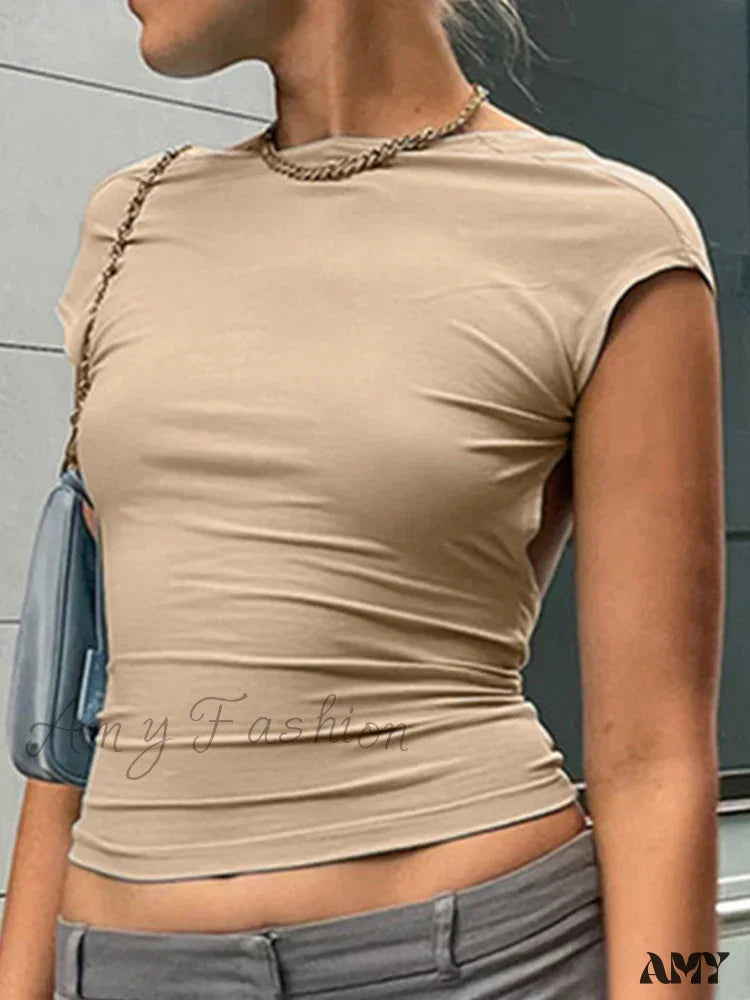 Bargain Prices AMY - Backless Multi Ways Wear Skinny Basic Summer Crop Top
