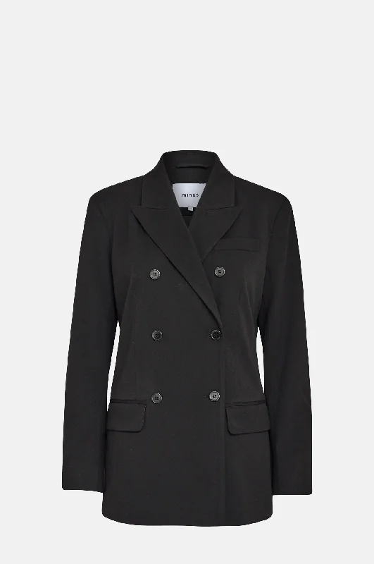 Amazing Deals Daria Double Breasted Blazer Black