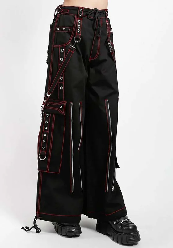 Weekend Bargains to Enjoy Back Up Skull [Black/Red] Stitch | PANTS