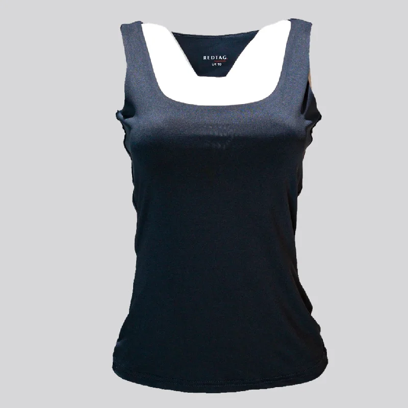 Instant Deal Dk Grey Layered Tank Top