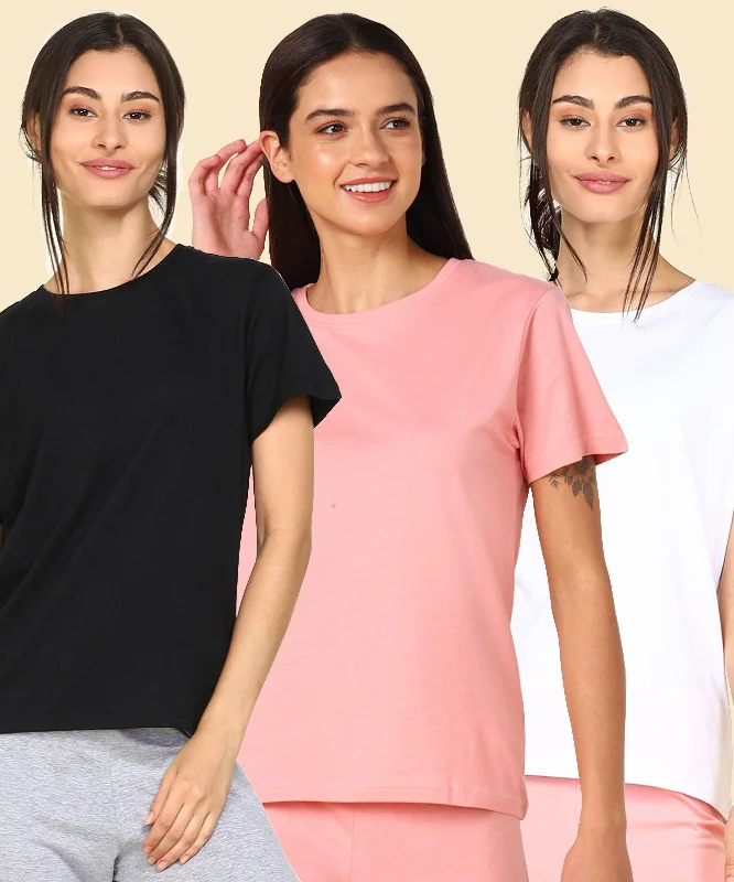 Weekend Offers You Can't Ignore Young Trendz Womens Regular Fit Combo Solid Tshirt Weekend Offers You Can't Ignore Young Trendz Womens Regular Fit Combo Solid Tshirt