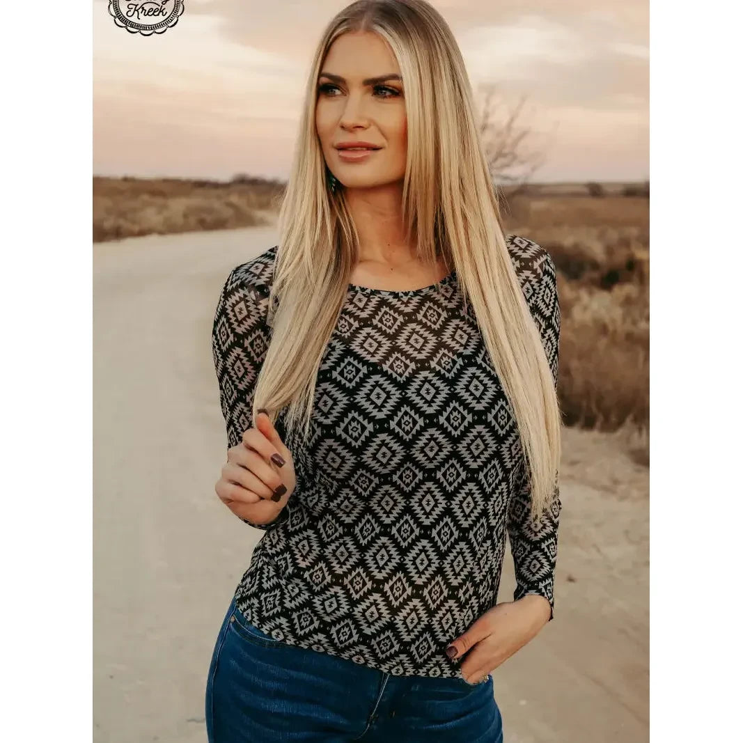 Best Seller Fort Worth Mesh Top