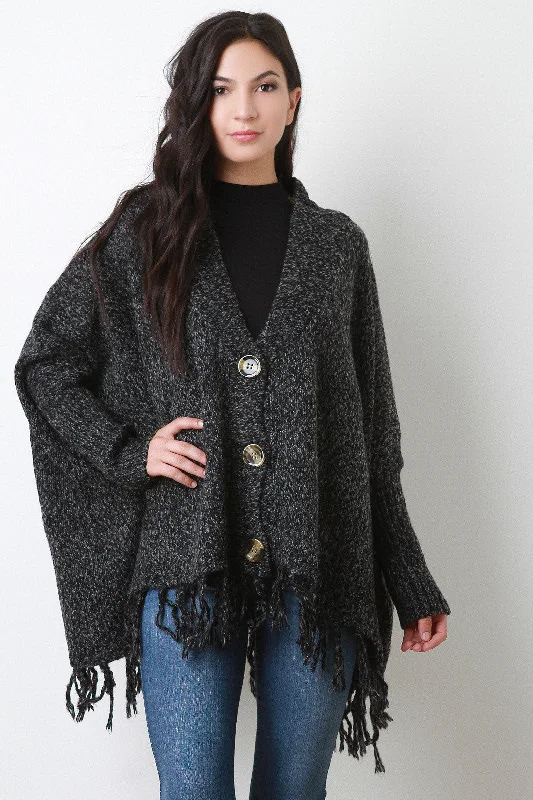 Top Pick Boxy Button Up Sweater Cardigan