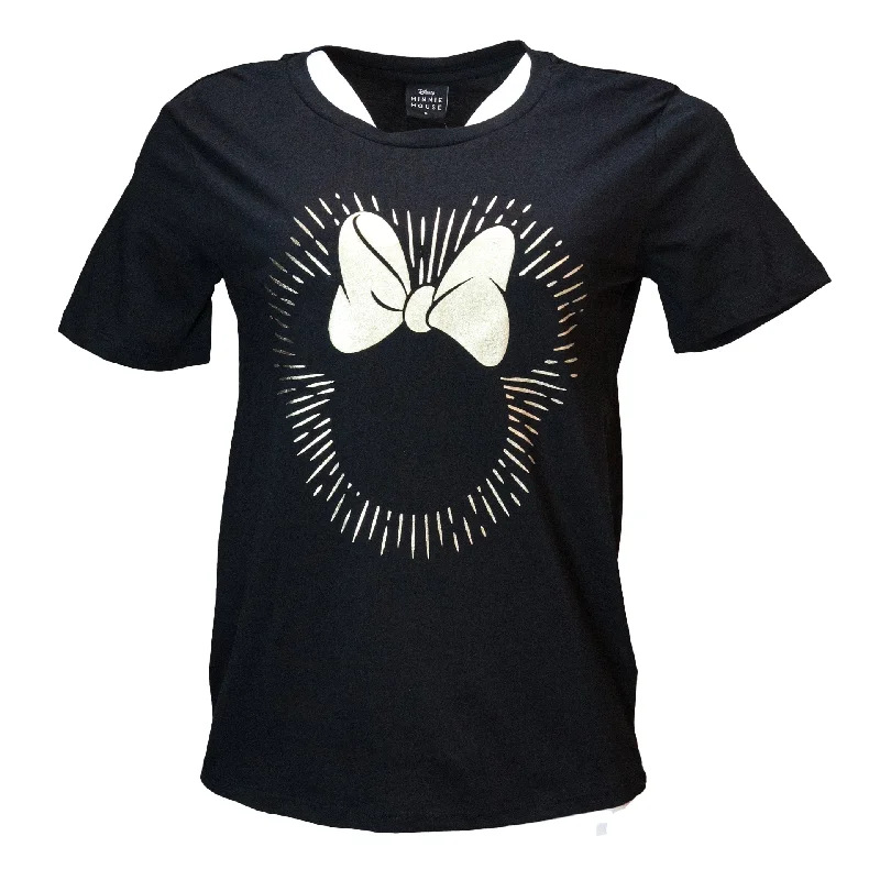 Make Your Weekend Count with Savings Black Minnie Printedt Shirt