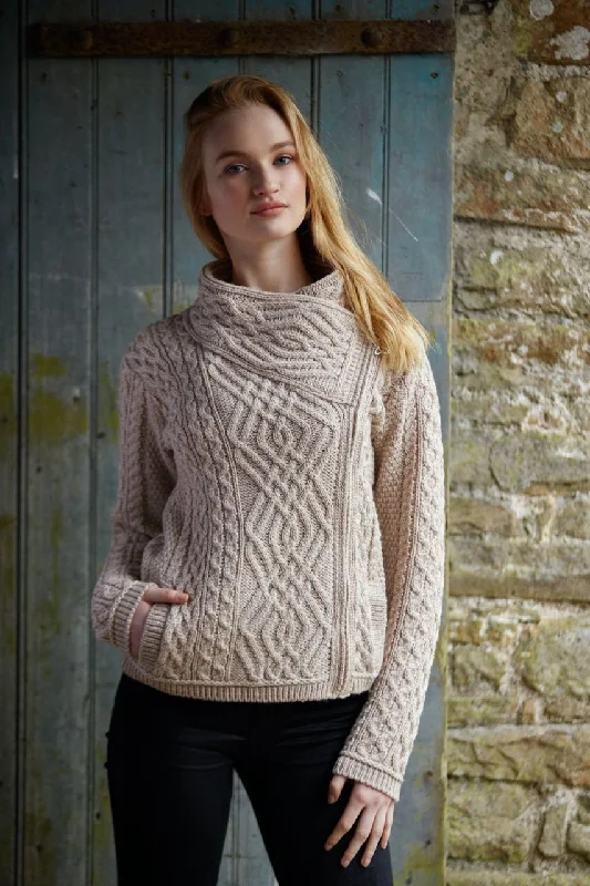 Savings Galore Aran - Shannon Cardigan - Parsnip