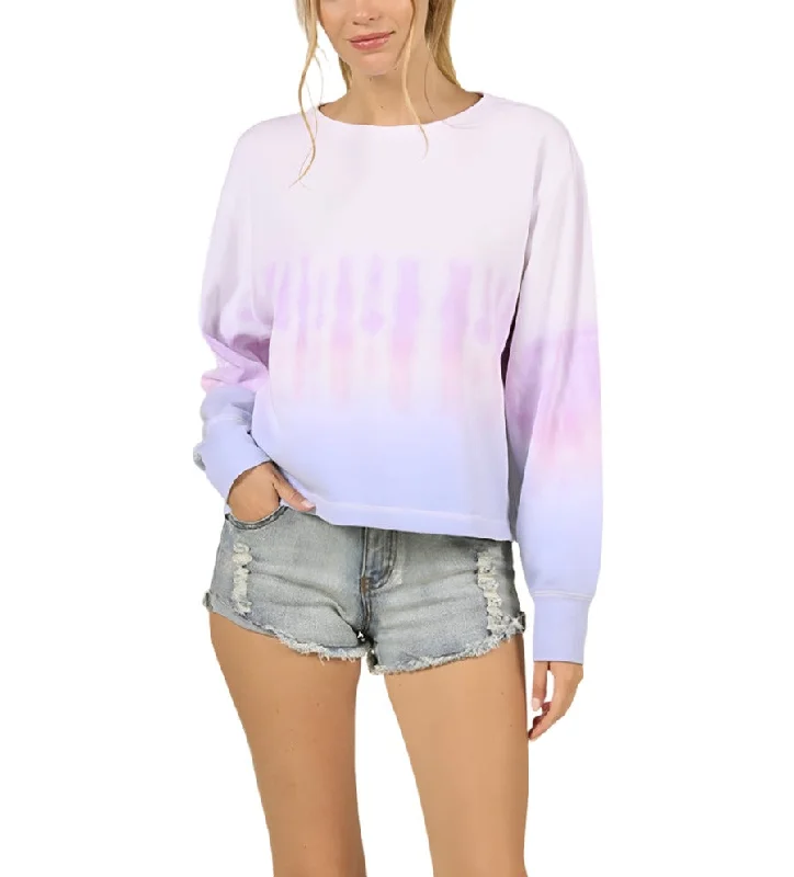 Closeout Vintage Havana/Ocean Drive Multi Dip Dye Burnout Crewneck B9110
