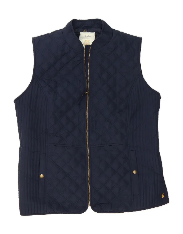 Weekend Deals That Please JOULES Womens Quilted Gilet UK 20 2XL Navy Blue Polyester