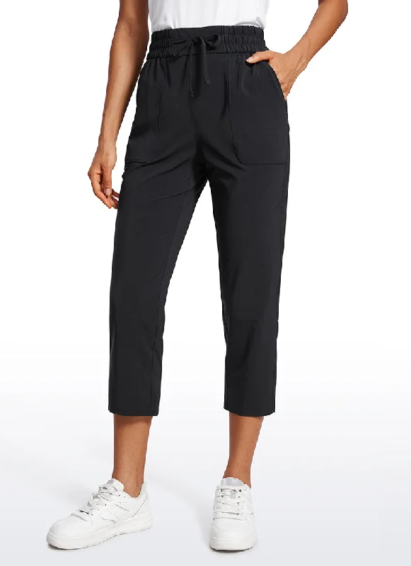 Price Fest Feathery-Fit Soft Lightweight Cropped Pants with Pockets 23''