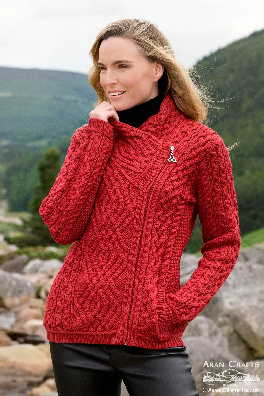 Exclusive Preview Aran - Shannon Cardigan - Cherry