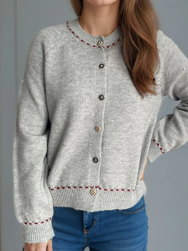 Price Reduction Button Down Long Sleeve Cardigan