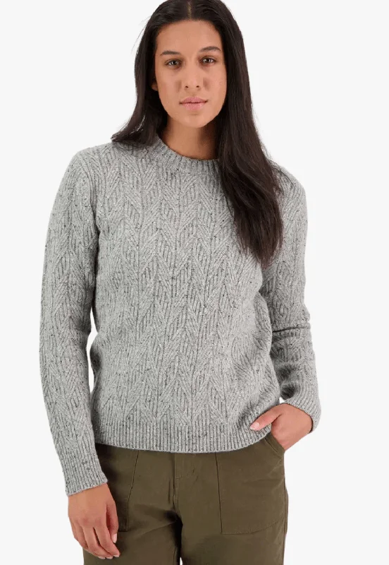 Weekend Savings Spectacle Swanndri Womens Kennedy point Cable Knit Crew