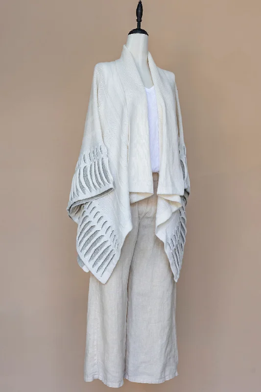 Weekend Offers That Shine Irish - Atlantic Wrap Cardigan - Cream