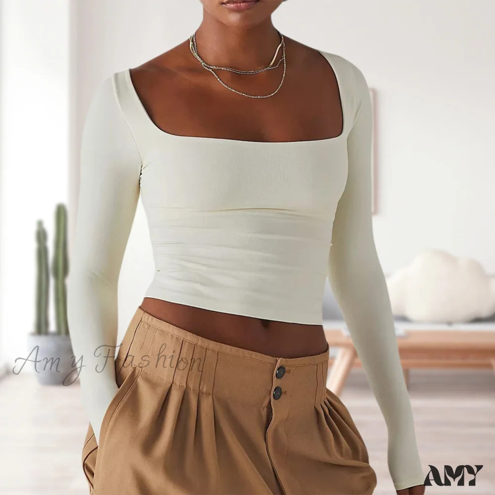 Great Bargain Amy Fashion - Ladies Summer Shirt Women Basic Crop Top