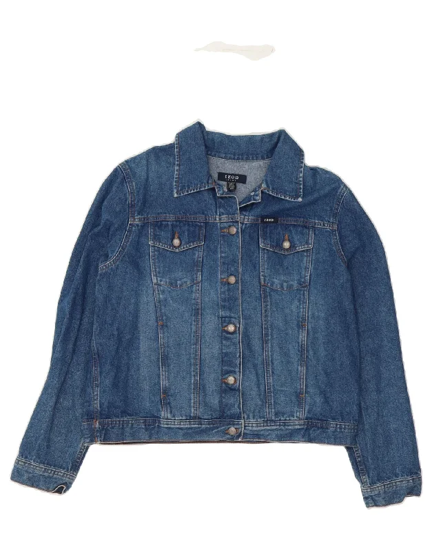 Buy Now IZOD Womens Denim Jacket UK 16 Large Blue Cotton