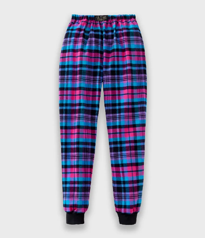 Stock Clearance Flannel Jogger Pants - Tropic