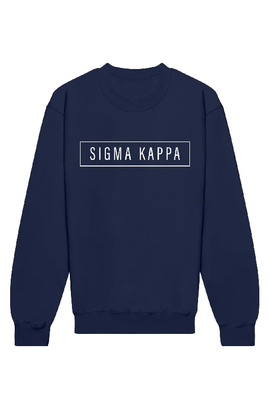 Weekend Discounts to Relish Sigma Kappa Blocked Crewneck Sweatshirt