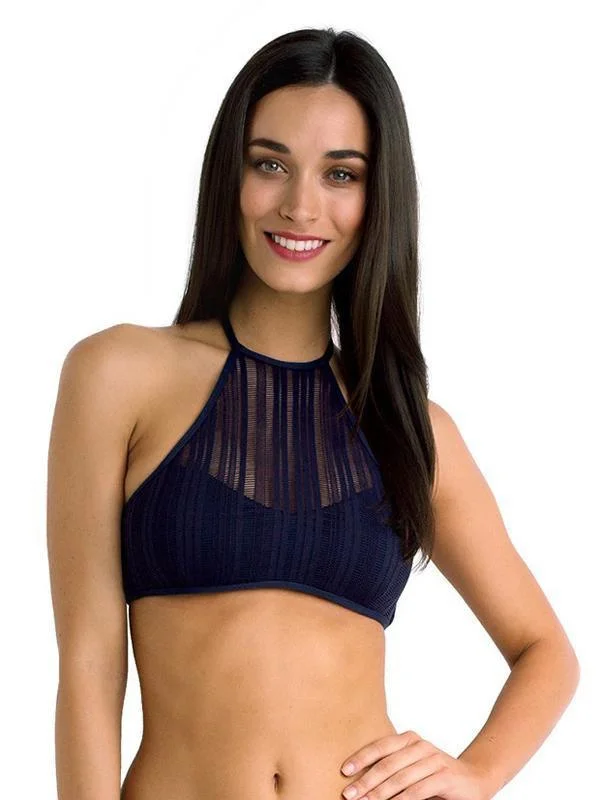 Stock Up and Save SUM3201 Summer Of Love High Neck Crop Bra - Isola