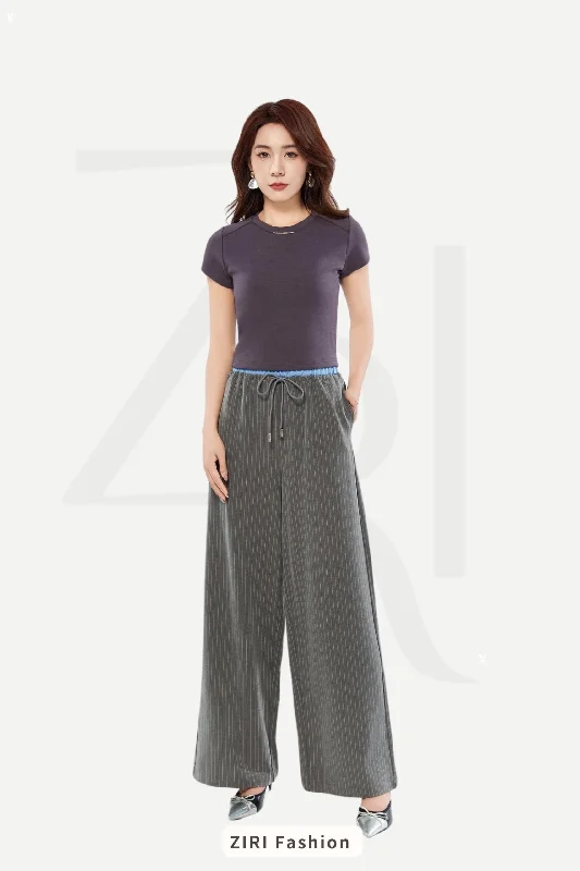 Weekend Offers That Tempt Brenda Pinstripe Relaxed Pants