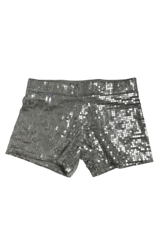 Weekend Savings Bonanza Deluxe Sequin Silver Shorts