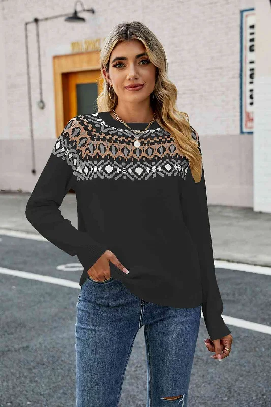 Bonus Savings Round Neck Raglan Sleeve Sweater