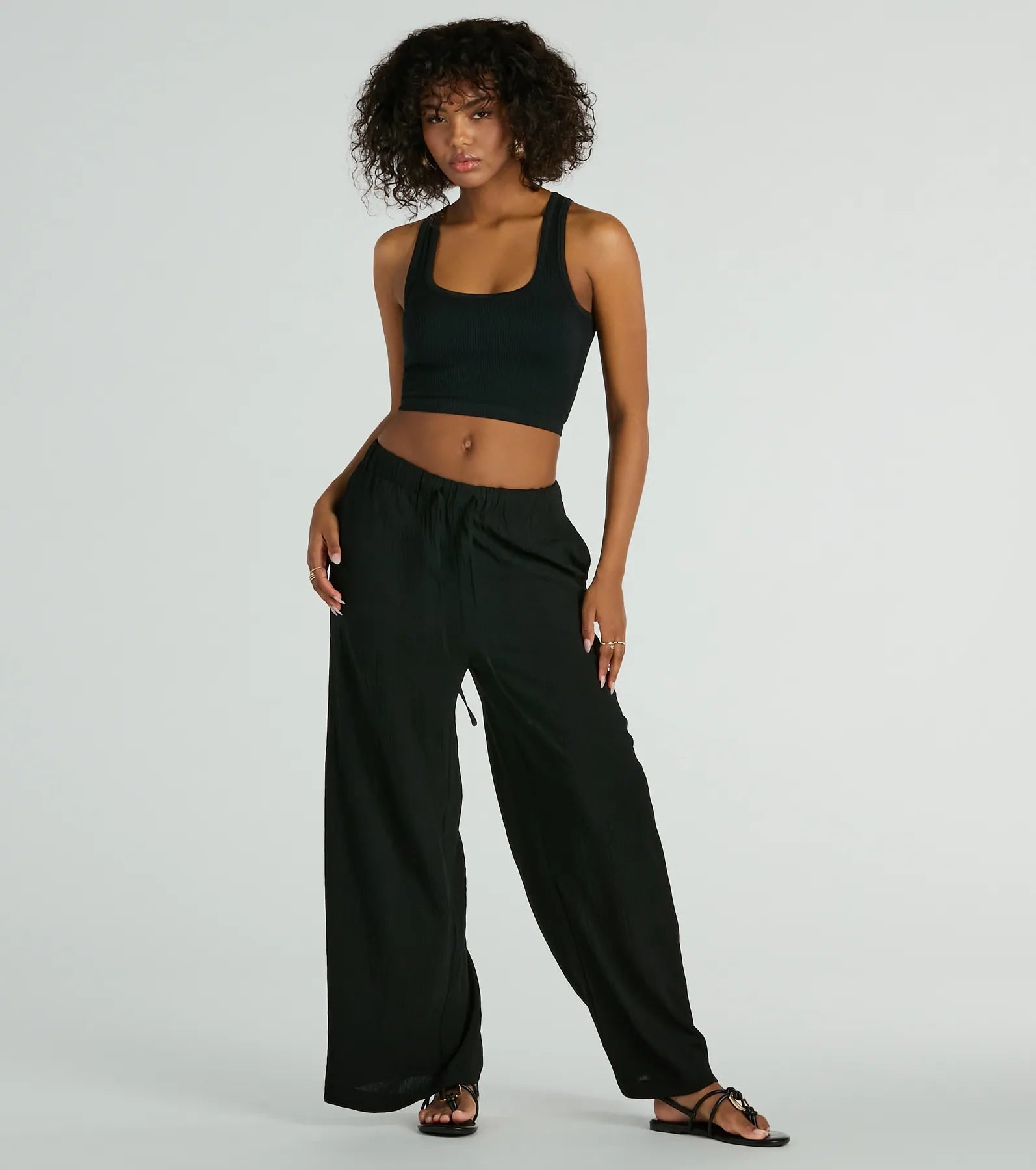 Midnight Sale Laid Back Cutie High-Rise Wide-Leg Pants