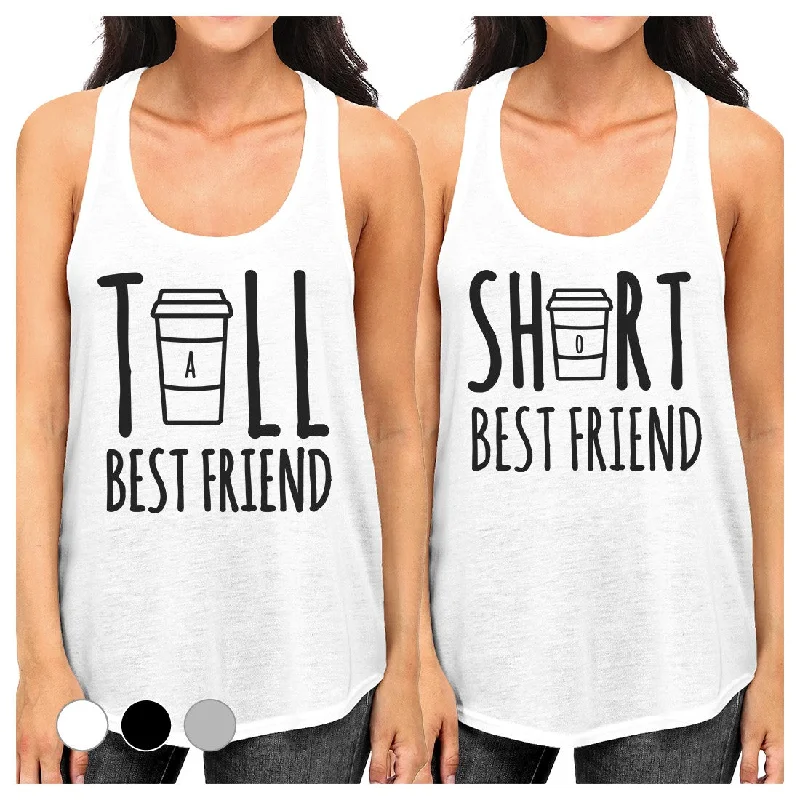 Shop and Save Tall Short Cup Best Friend Gift Shirts Womens Matching Tank Tops