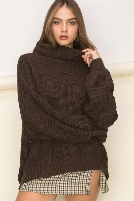 Weekend Bargains to Love Cuddly Cute Turtleneck Oversized Sweater