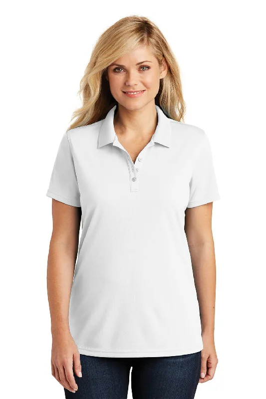Shop Now Port Authority Womens Dry Zone Moisture Wicking Short Sleeve Polo Shirt - White Shop Now Port Authority Womens Dry Zone Moisture Wicking Short Sleeve Polo Shirt - White