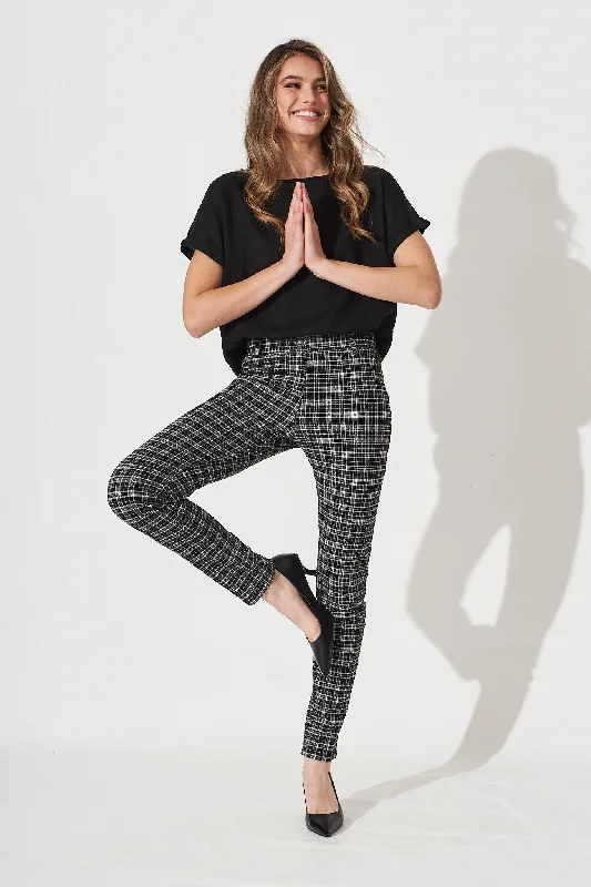 Year-End Clearance Workflow Skinny Pants In Black Check