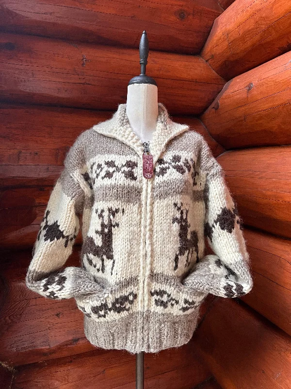 Deal of the Day Canadian Knit Sweater - Deer - Small