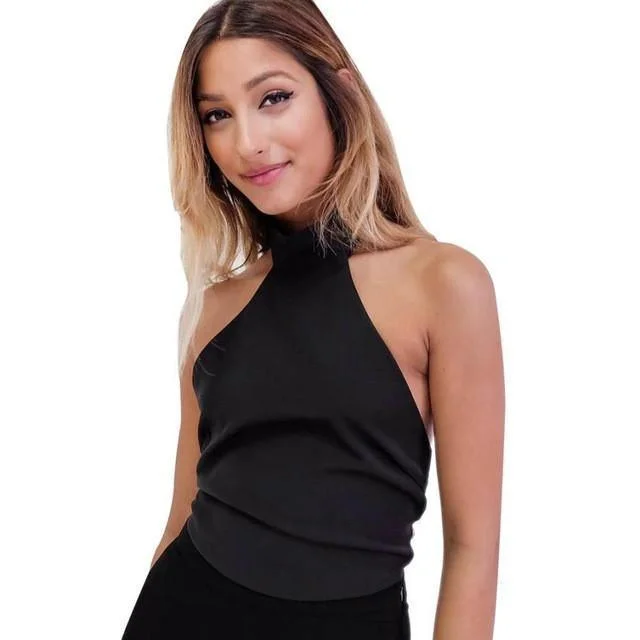 Price Slash Women Backless Women Tops Sleeveless Blouse Casual Tank Vest