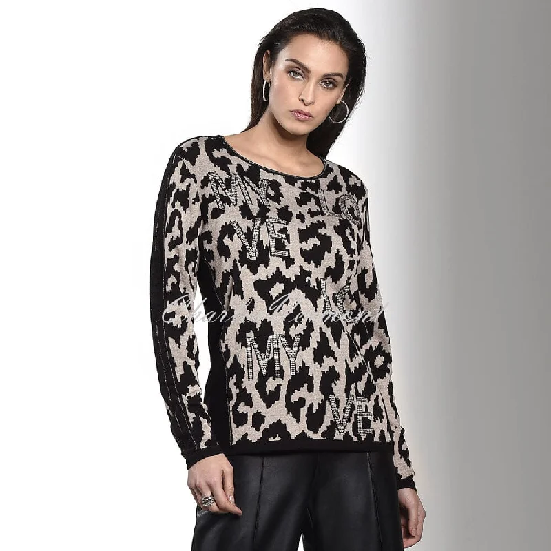 Special Savings I’cona ‘My Love’ Animal Print Pullover – Style 64049-60002-90