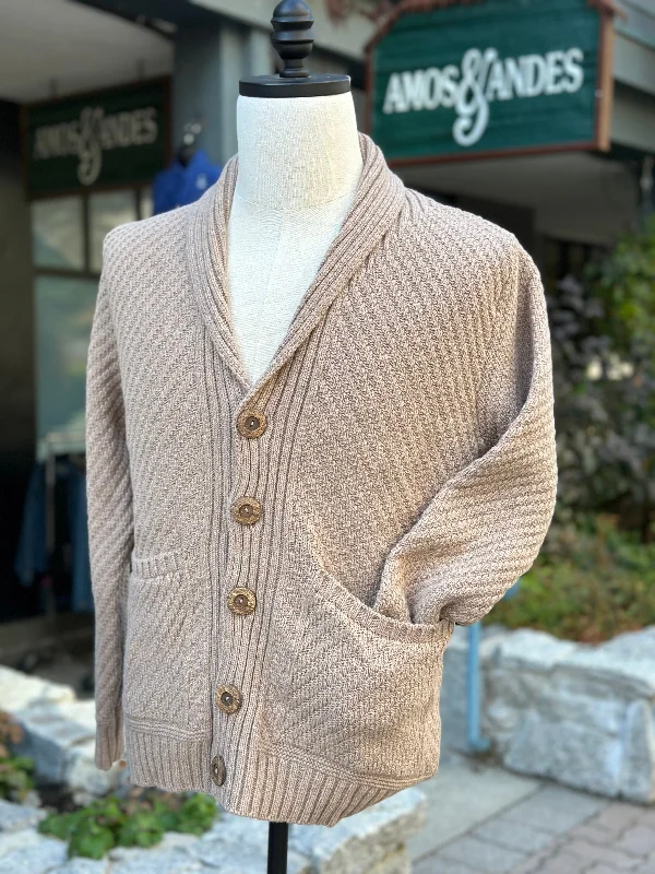 While Supplies Last Irish - Button Cardigan - Camel